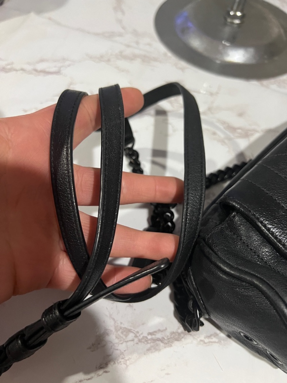 Saint Laurent Black Quilted Leather YSL Mini Crossbody Pouch - Picture 3 of 10